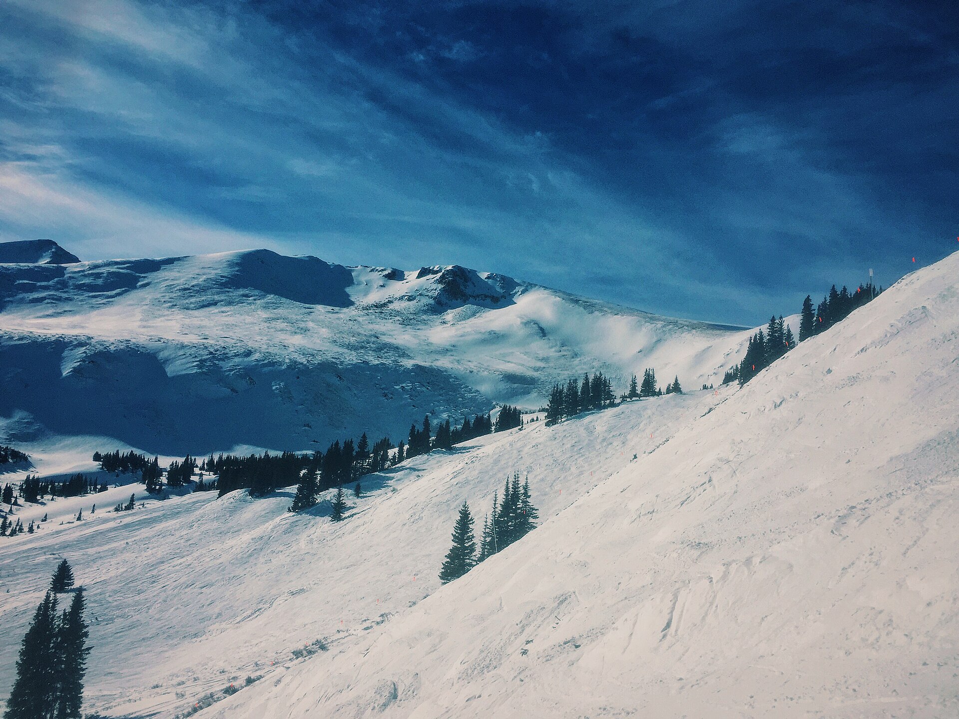 Colorado ski resort slopes