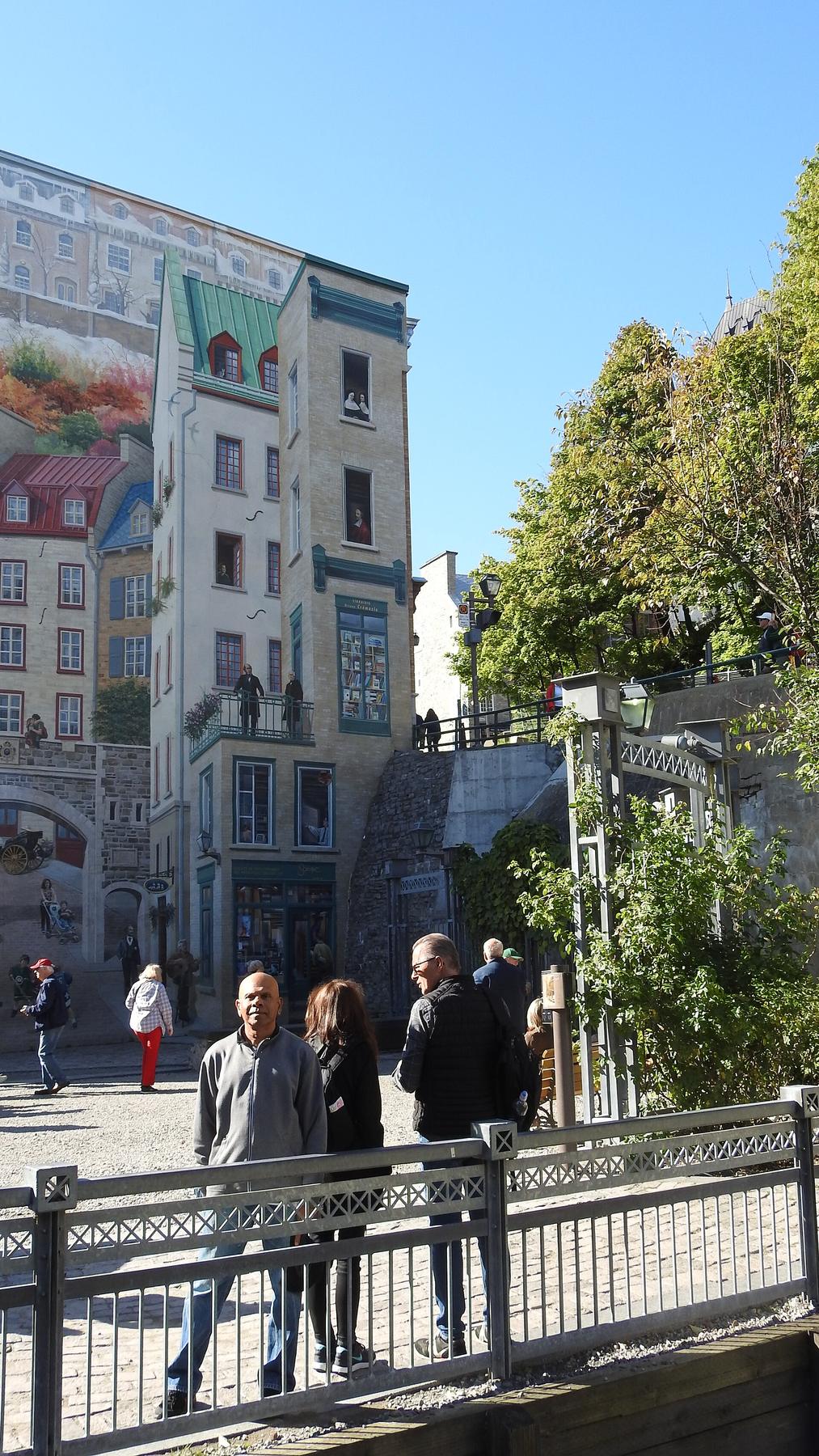 Quebec City mural fresque