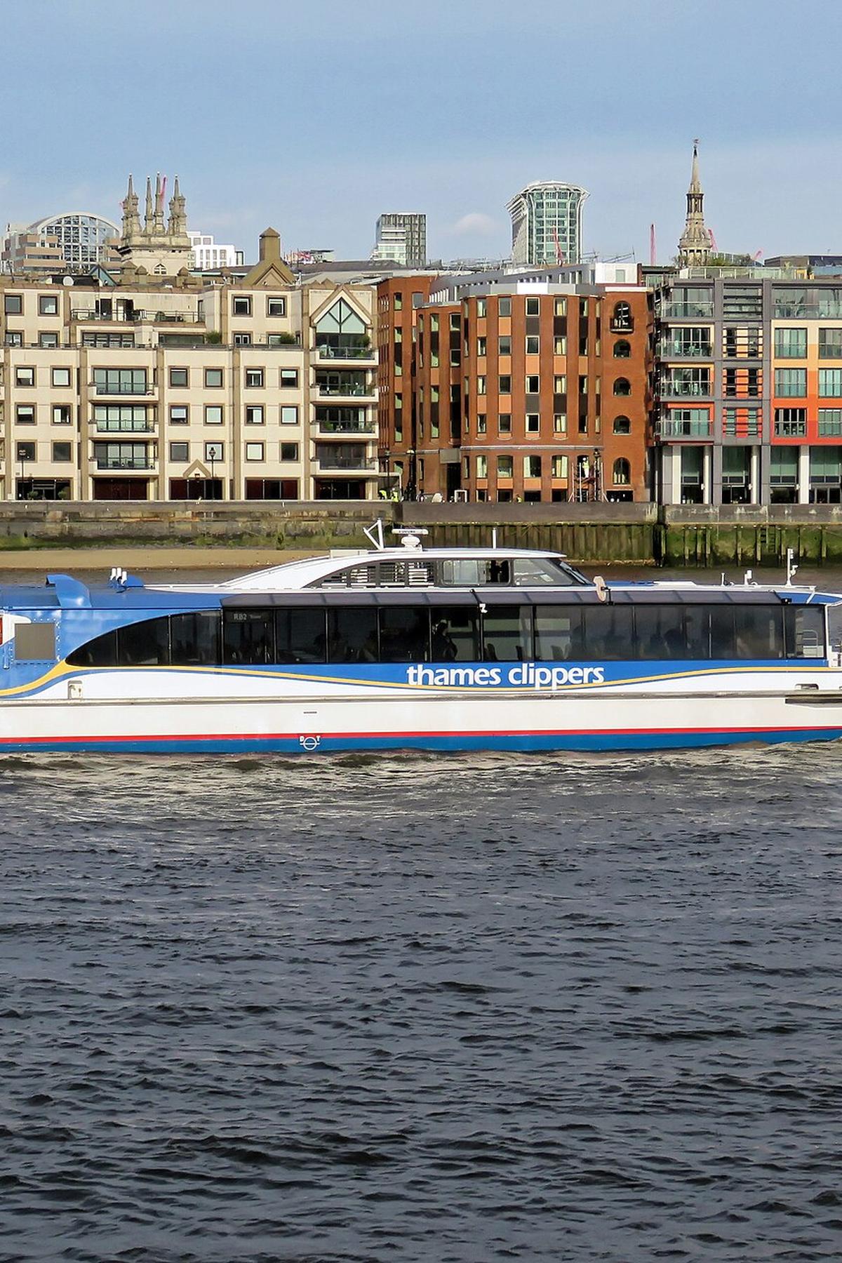 Thames Clippers boat London